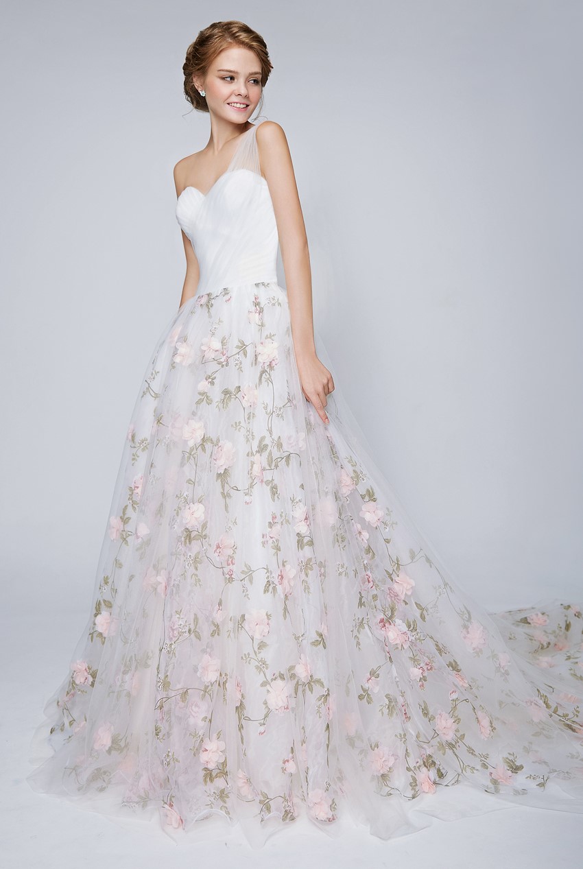 Floral Print Wedding Dress ~ Rico A Mona