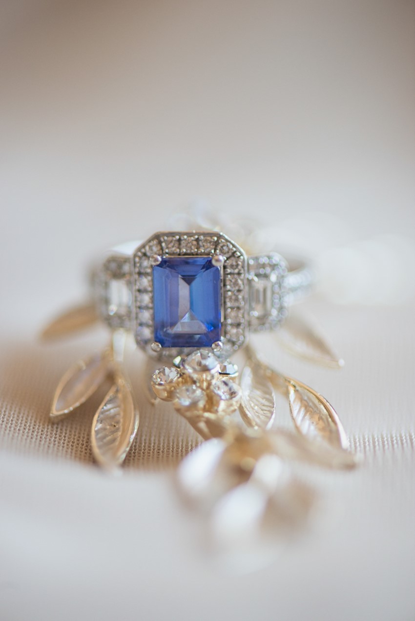Blue Engagement Ring