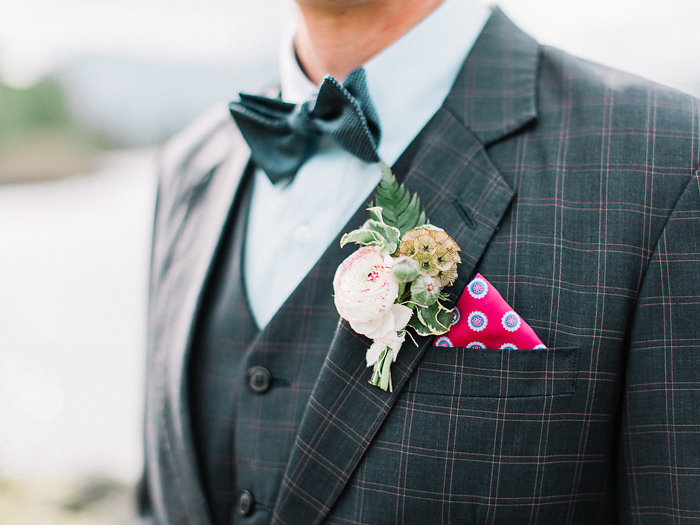 Vintage Groom in a Check Suit