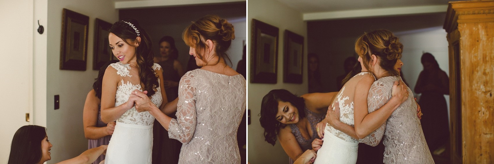 Bride & Mother Getting Ready