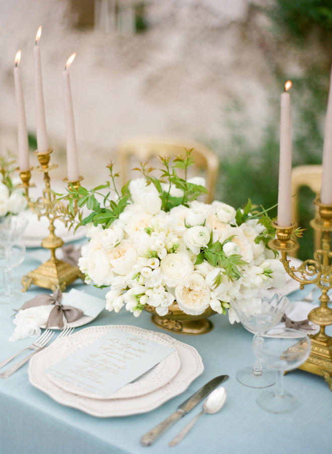 Aquamarine Wedding Table Linen