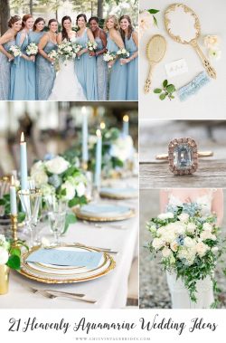 21 Ideas for a Beautiful Aquamarine Wedding - Chic Vintage Brides ...