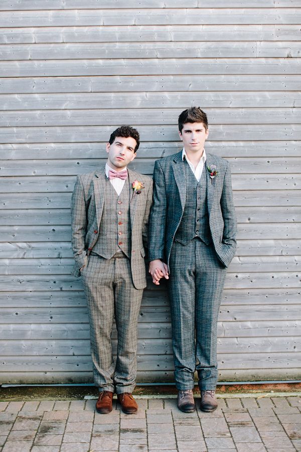 Patterned Groom's Suit