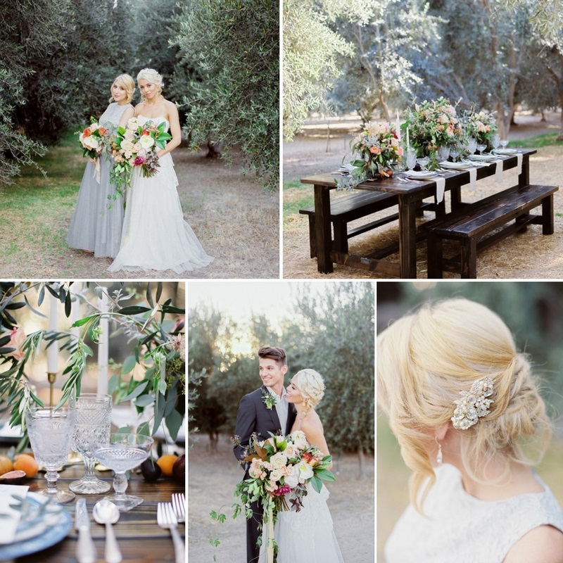 Romantic Tuscany Inspired Olive Grove Wedding Inspiration