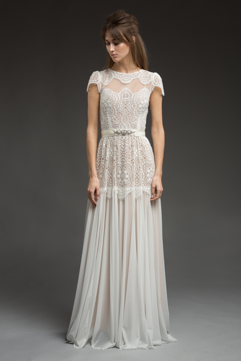 'Avery' Wedding Dress from 'Morning Mist' Bridal Collection by Katya Katya Shehurina