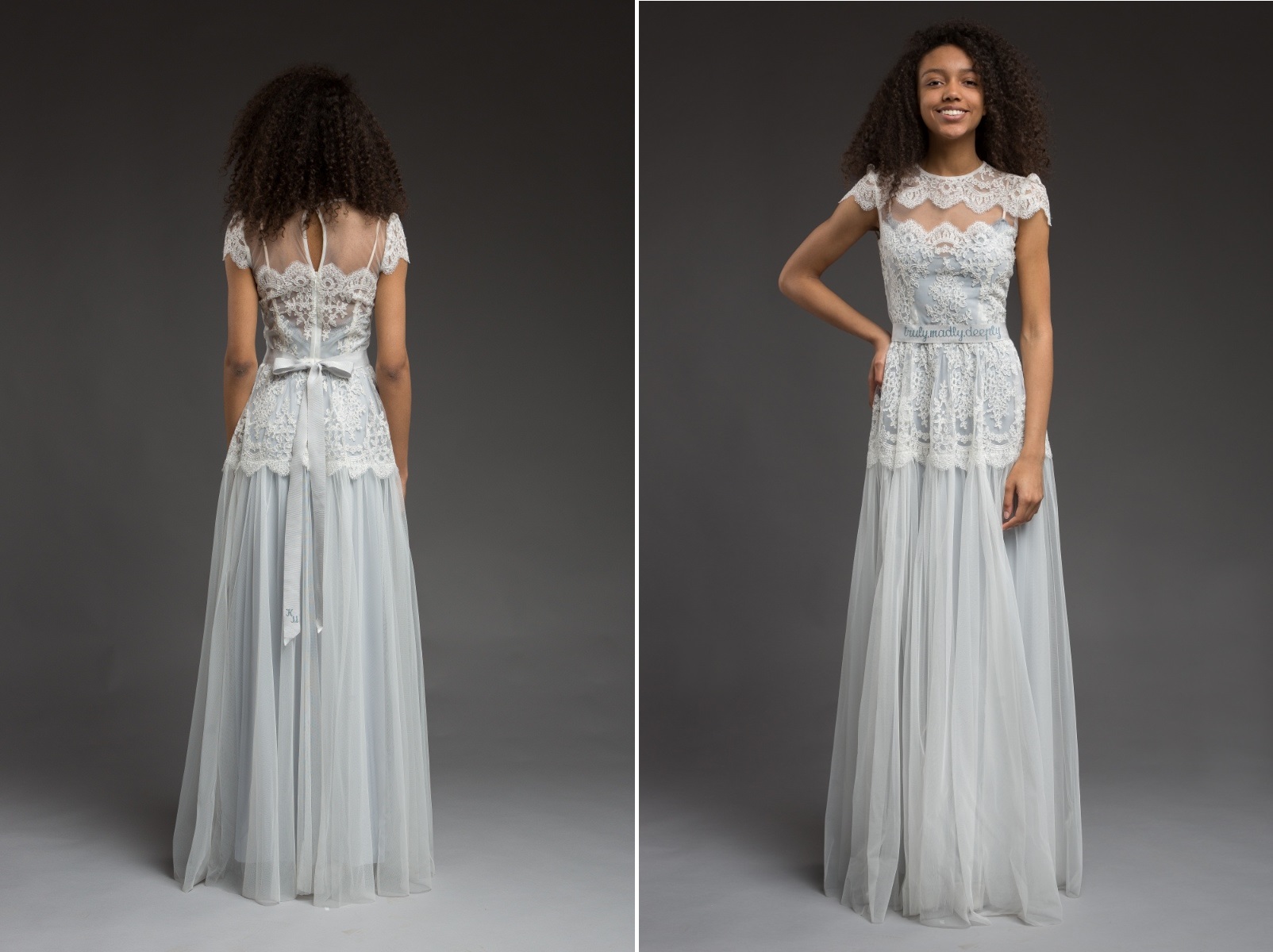 'Saga' Wedding Dress from 'Morning Mist' Bridal Collection by Katya Katya Shehurina 