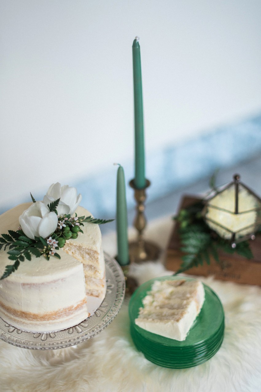 Greenery Wedding Cake Table
