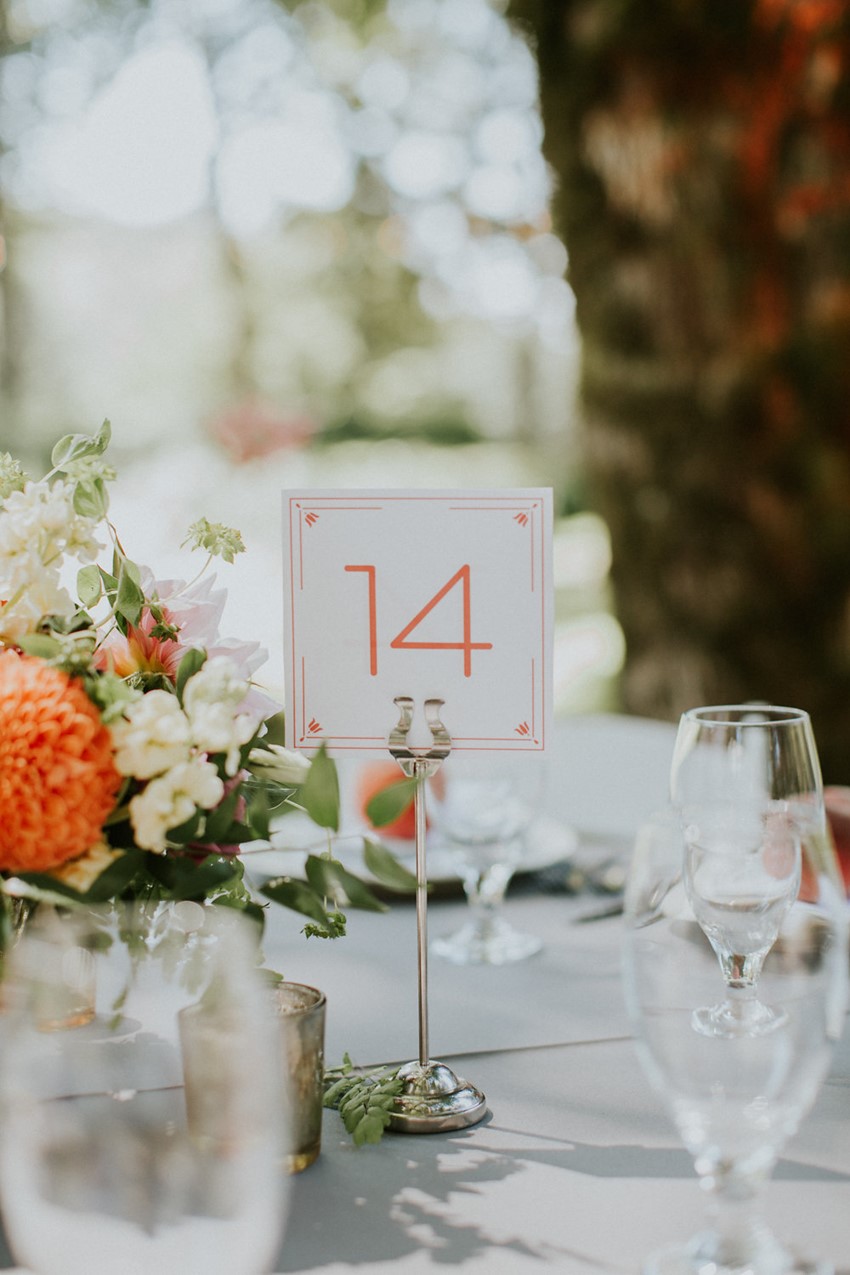 Vintage Wedding Table Number