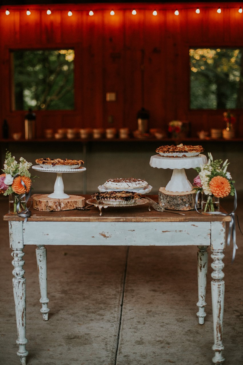 Rustic Wedding Desserts