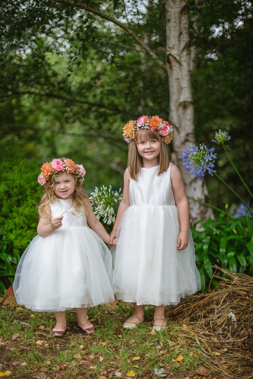 Sweet Flower Girls with Flower Crowns