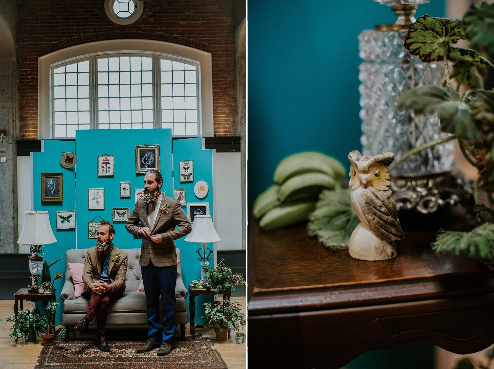 Wes Anderson Inspired Wedding Lounge