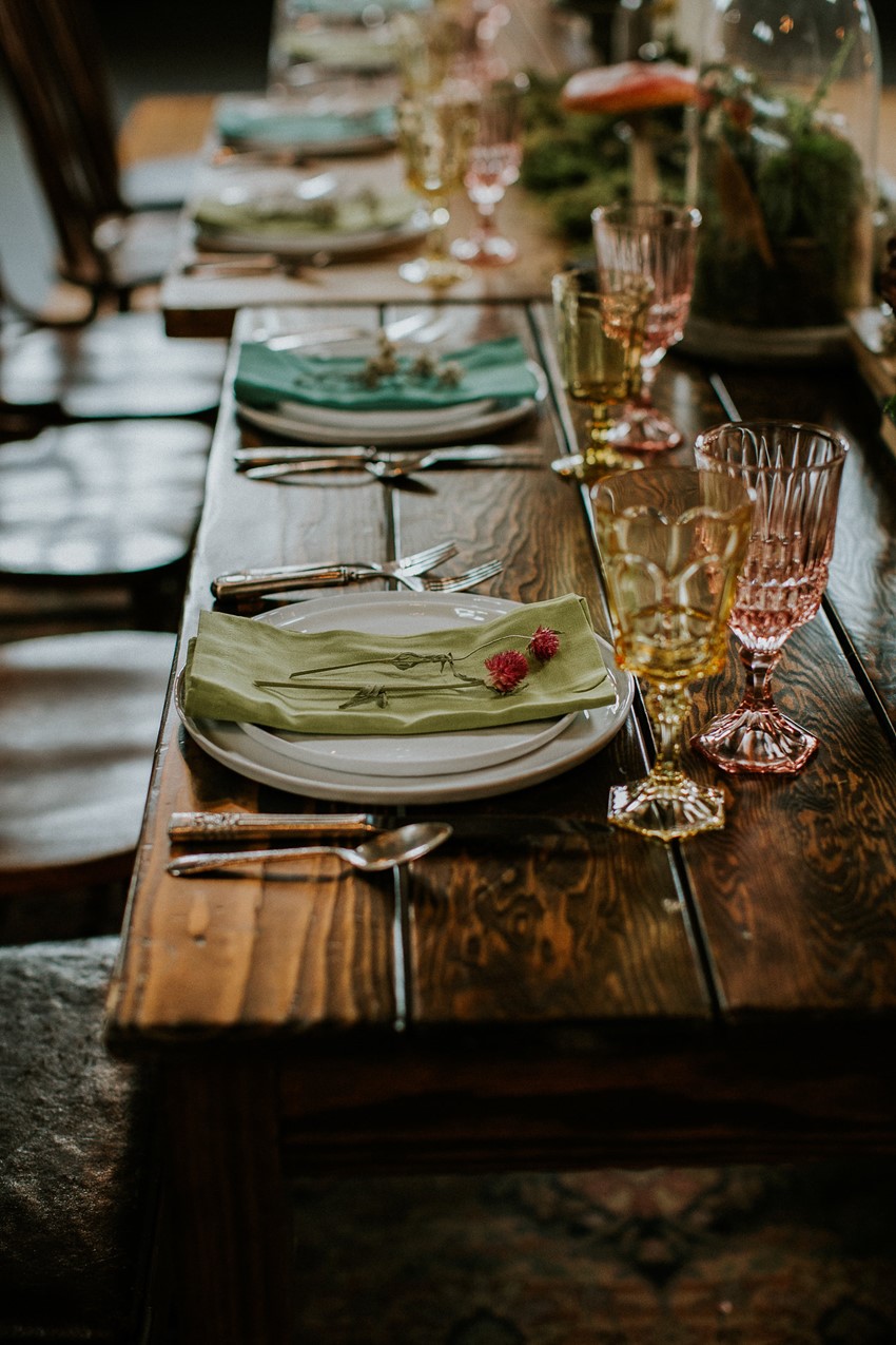 Masculine Vintage Wedding Tablescape