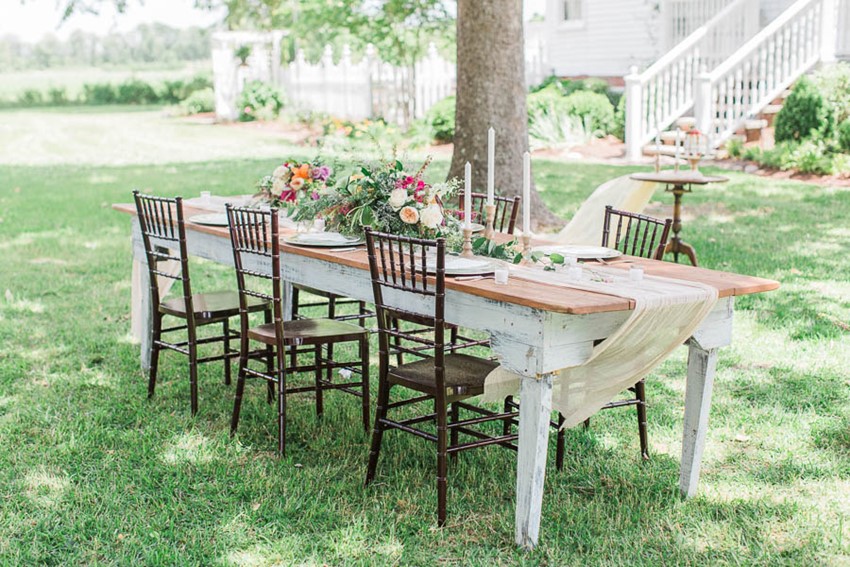 Summer Wedding Outdoor Table