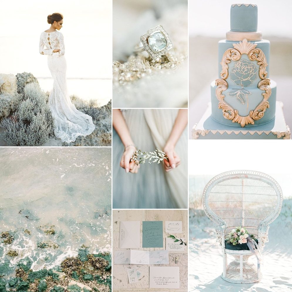 Ethereal Jade - Dreamy Beach Wedding Inspiration in Shades of Jade ...