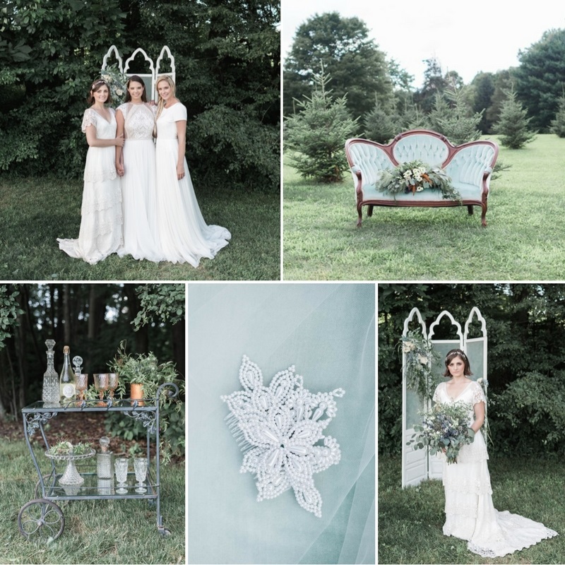 Wild Champagne Chic - Outdoor Bridal Shoot