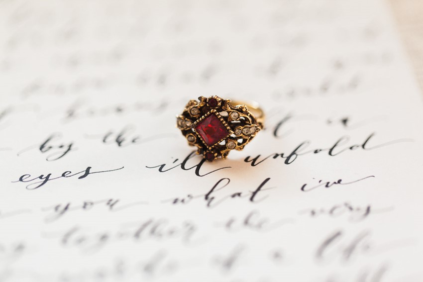 Victorian Ruby Engagement Ring