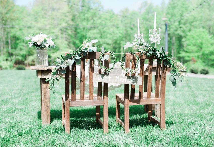 Rustic Vintage Wedding Sweetheart Table