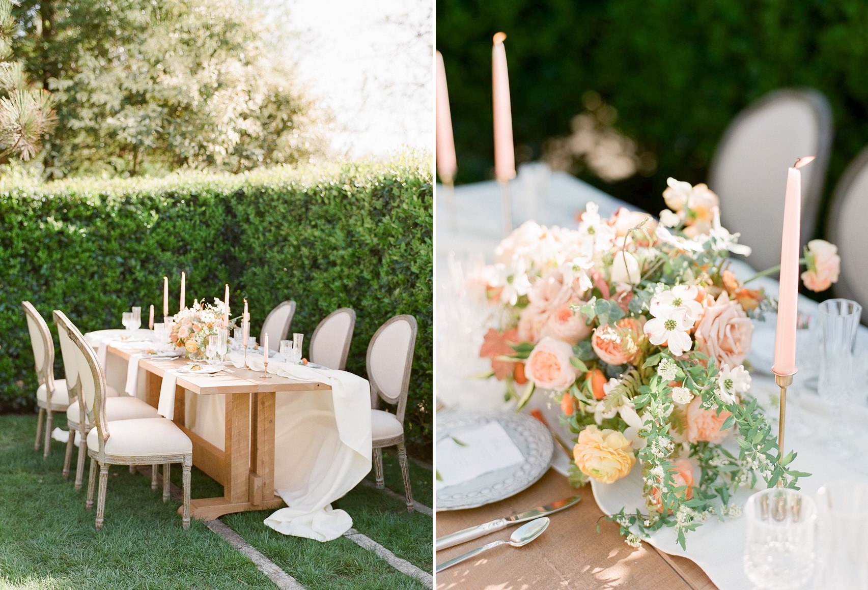 Elegant Garden Wedding Table