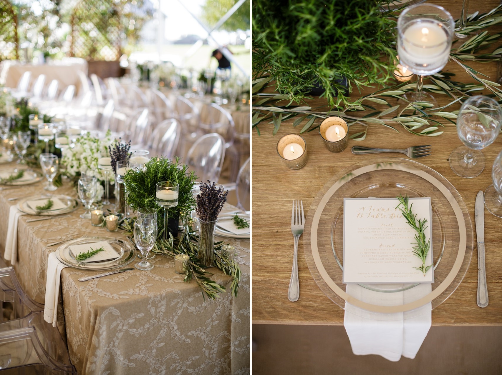 Elegant Neutral Wedding table
