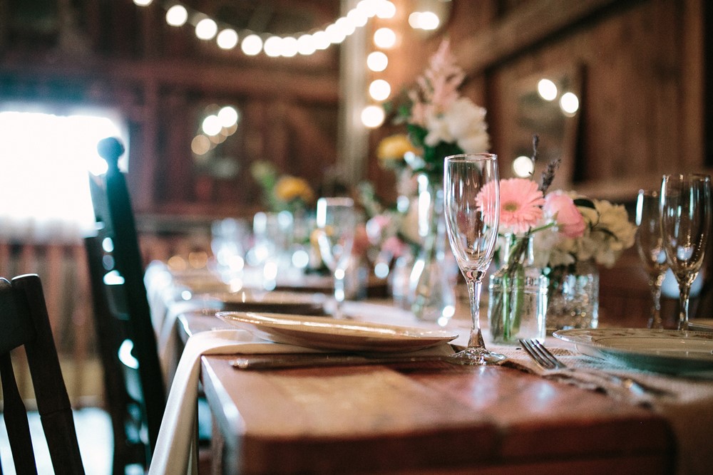 Rustic Vintage Barn Wedding Table