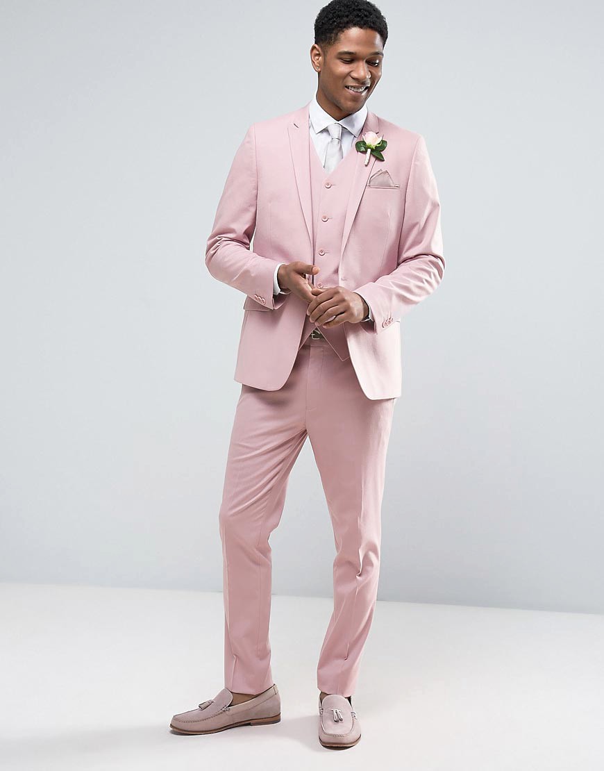 Dusky Pink Wedding Suit