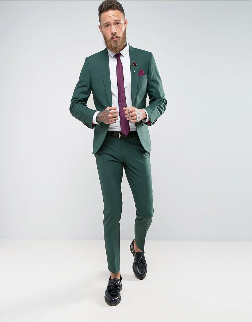 Emerald Green Groom's Suit