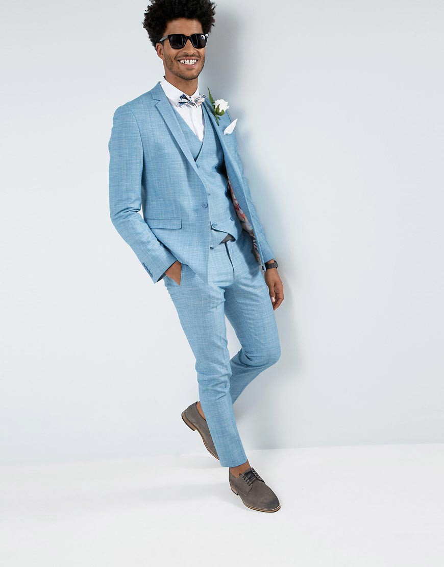 Light Blue Wedding Suit