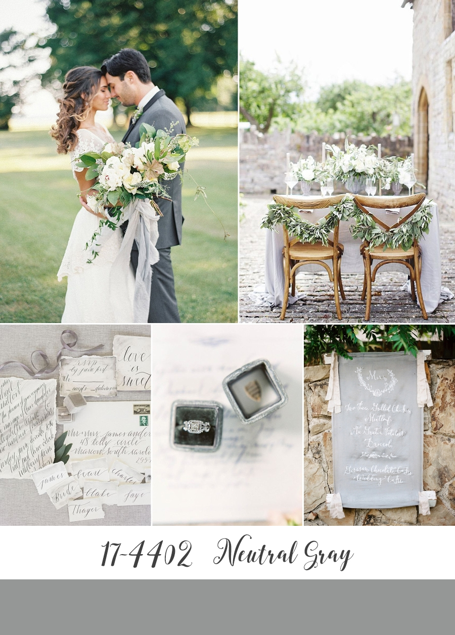 Neutral Gray Wedding Color Palette