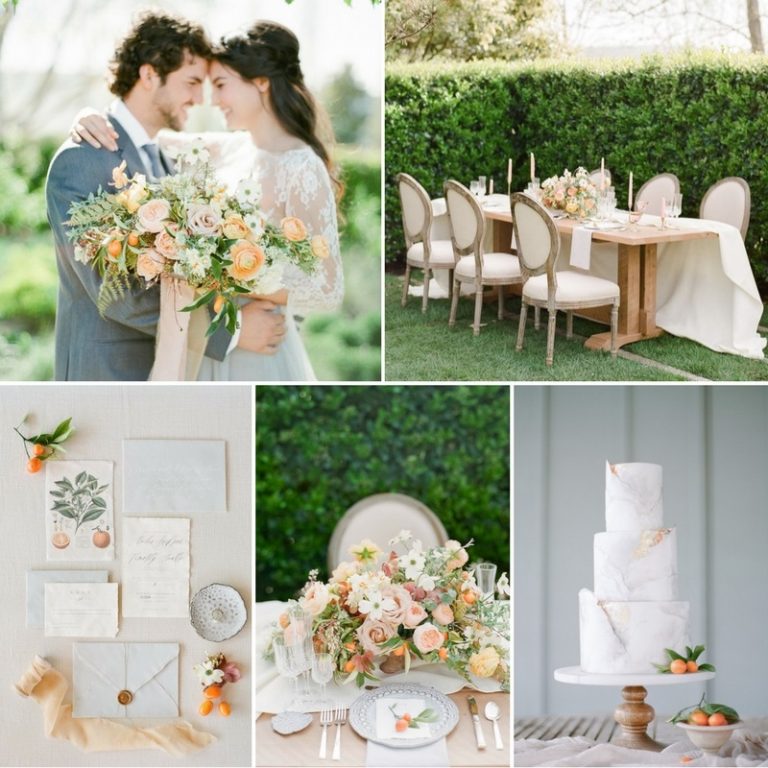 Romantic Citrus Wedding Inspiration at Cornerstone Sonoma - Chic ...