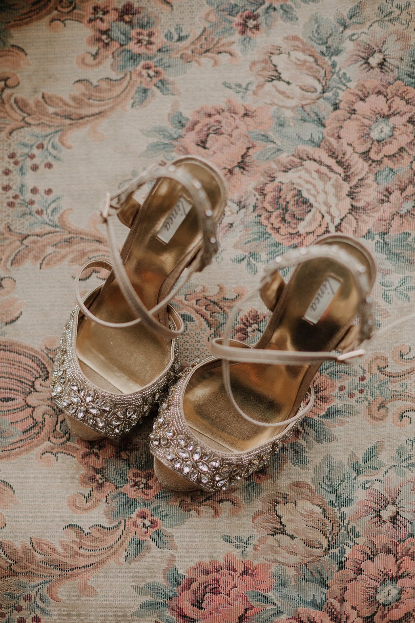 Blush Embellished Bridal Shoes