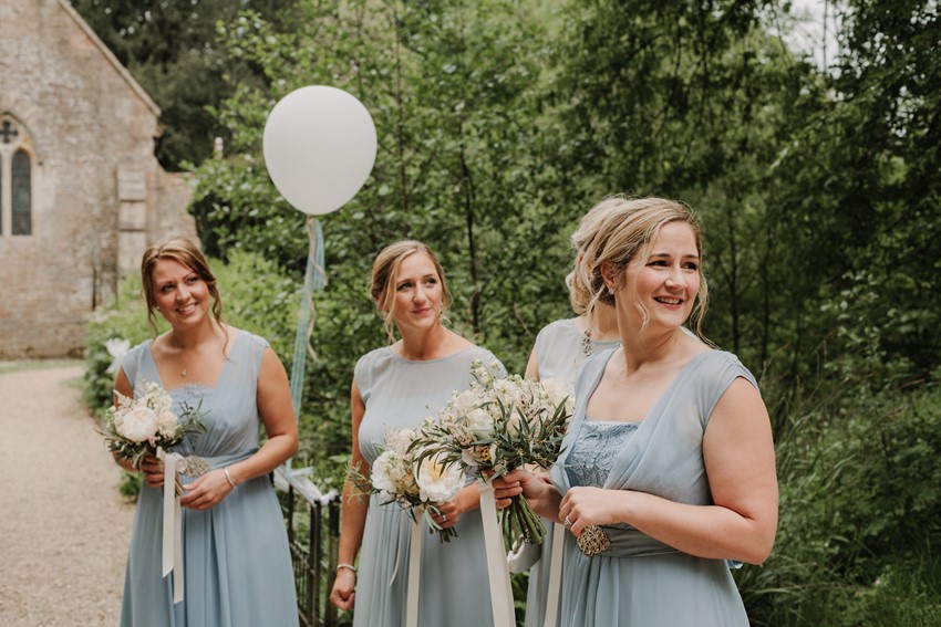 Soft Blue Bridesmaid Dresses