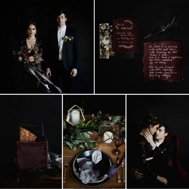 'Dark Romance' - Stunning Halloween Wedding Inspiration