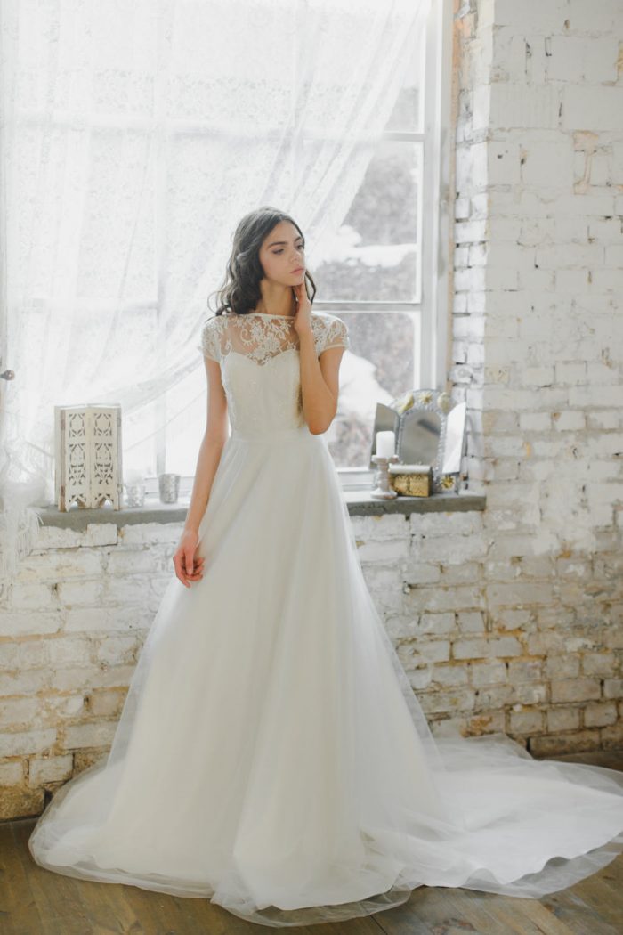 Aisle Style: Illusion Neckline Wedding Dresses – Raymond Lee Jewelers