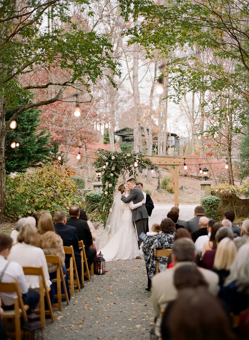 Outdoor Fall Wedding Ceremony