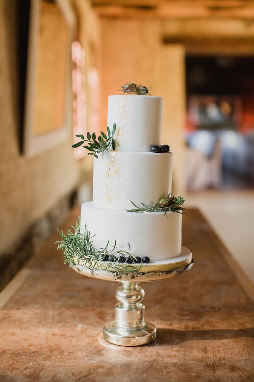 Blue Velvet Wedding Cake