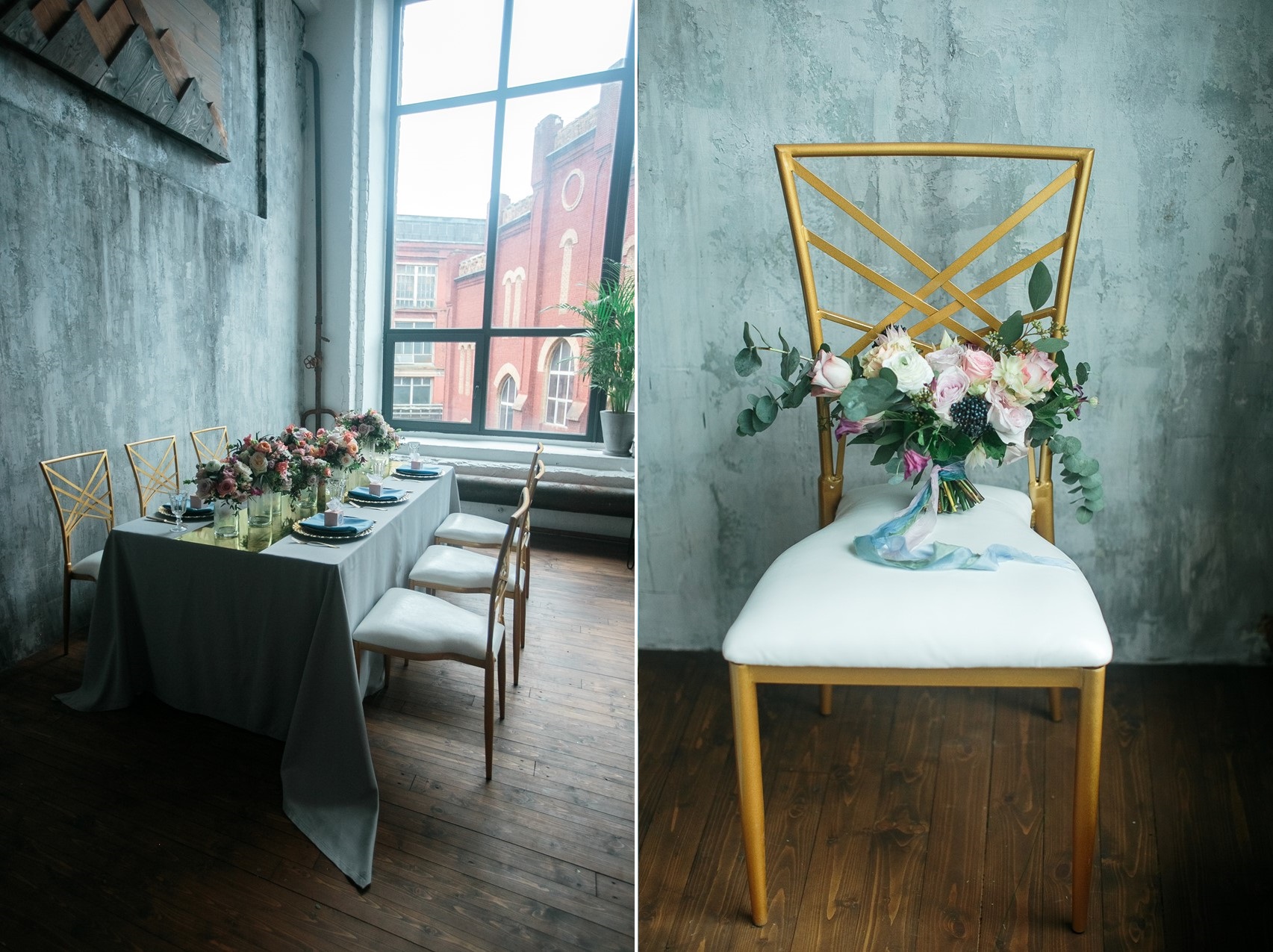 Spring Floral Filled Wedding Table