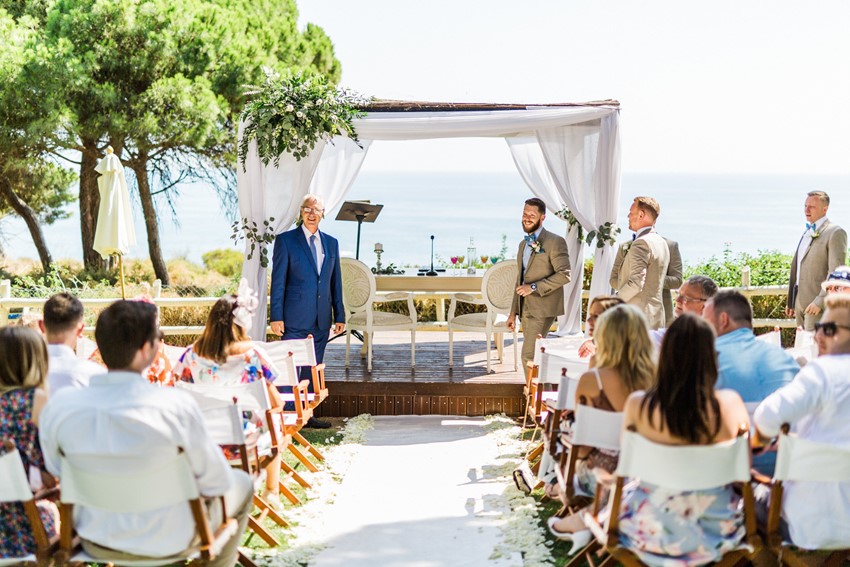 Outdoor Portugal Wedding Ceremony