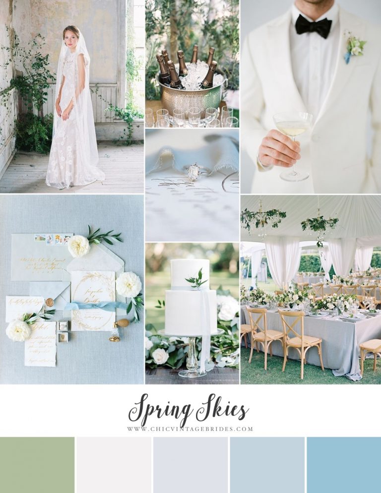 Spring Skies - Heavenly Wedding Inspiration in Soft Shades of Blue ...