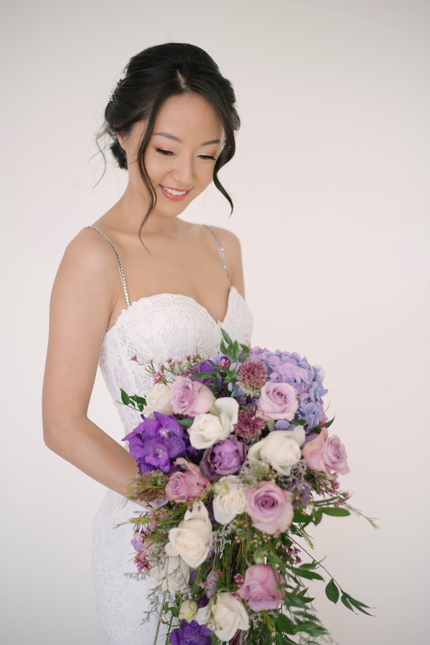 Pink & Purple Bridal Bouquet