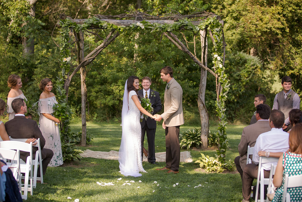 Simple Outdoor Wedding Ceremony