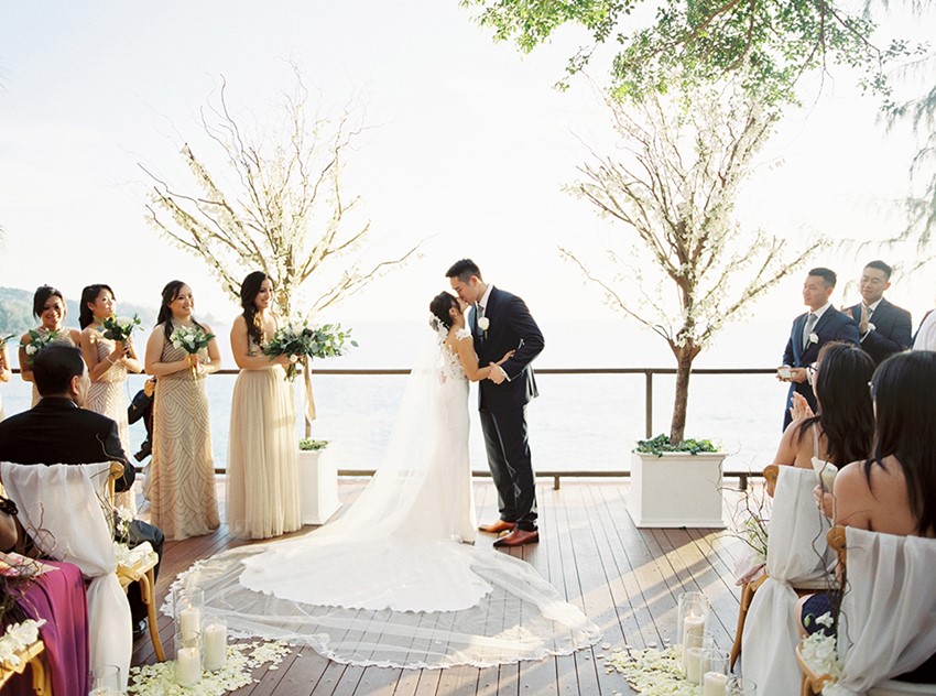Phuket Destination Wedding Kiss