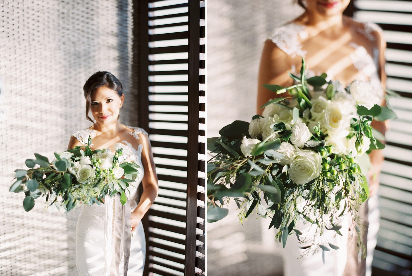 White & Greenery Bridal Bouquet