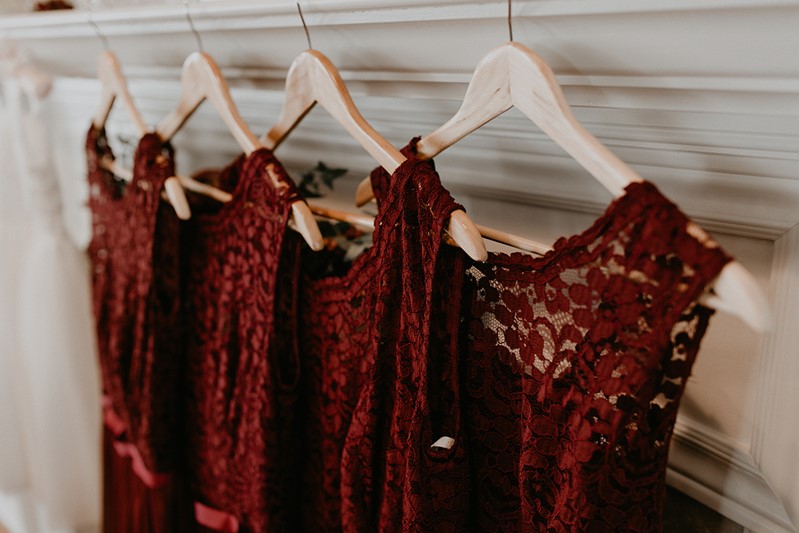Fall Red Bridesmaid Dresses