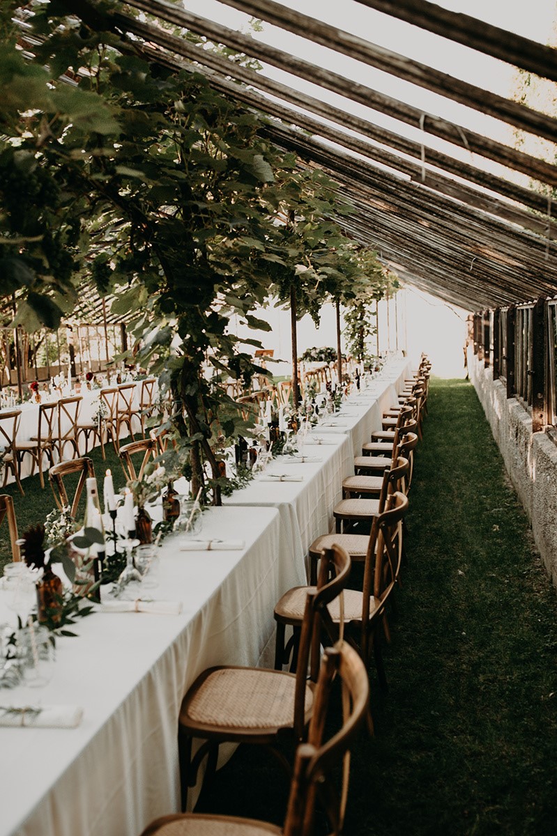 Canada Fall Greenhouse Wedding Table
