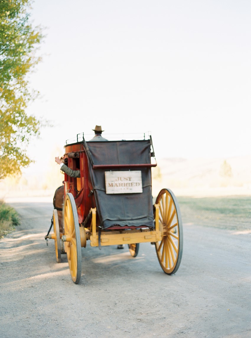 Rustic Vintage Horse Drawn Carriage