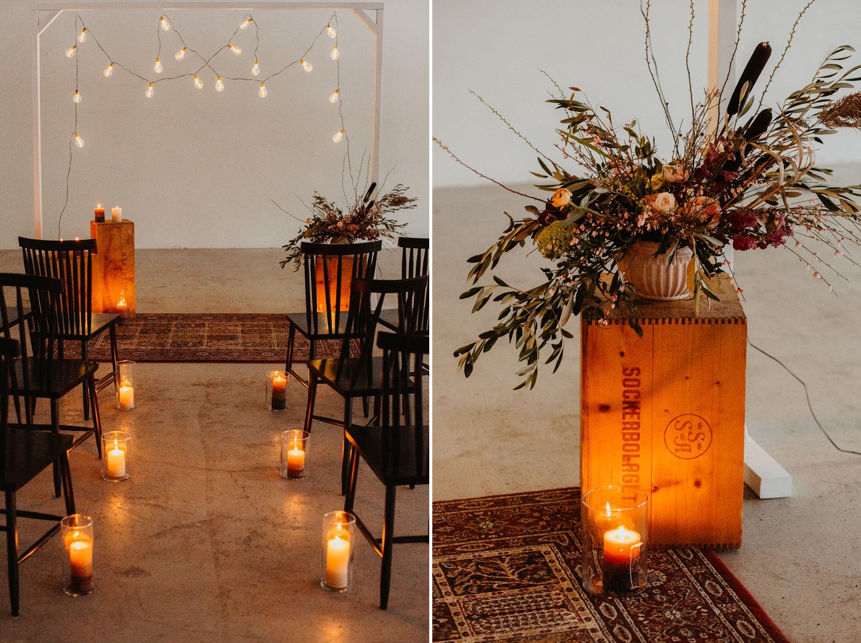 Fall Indie Wedding Ceremony