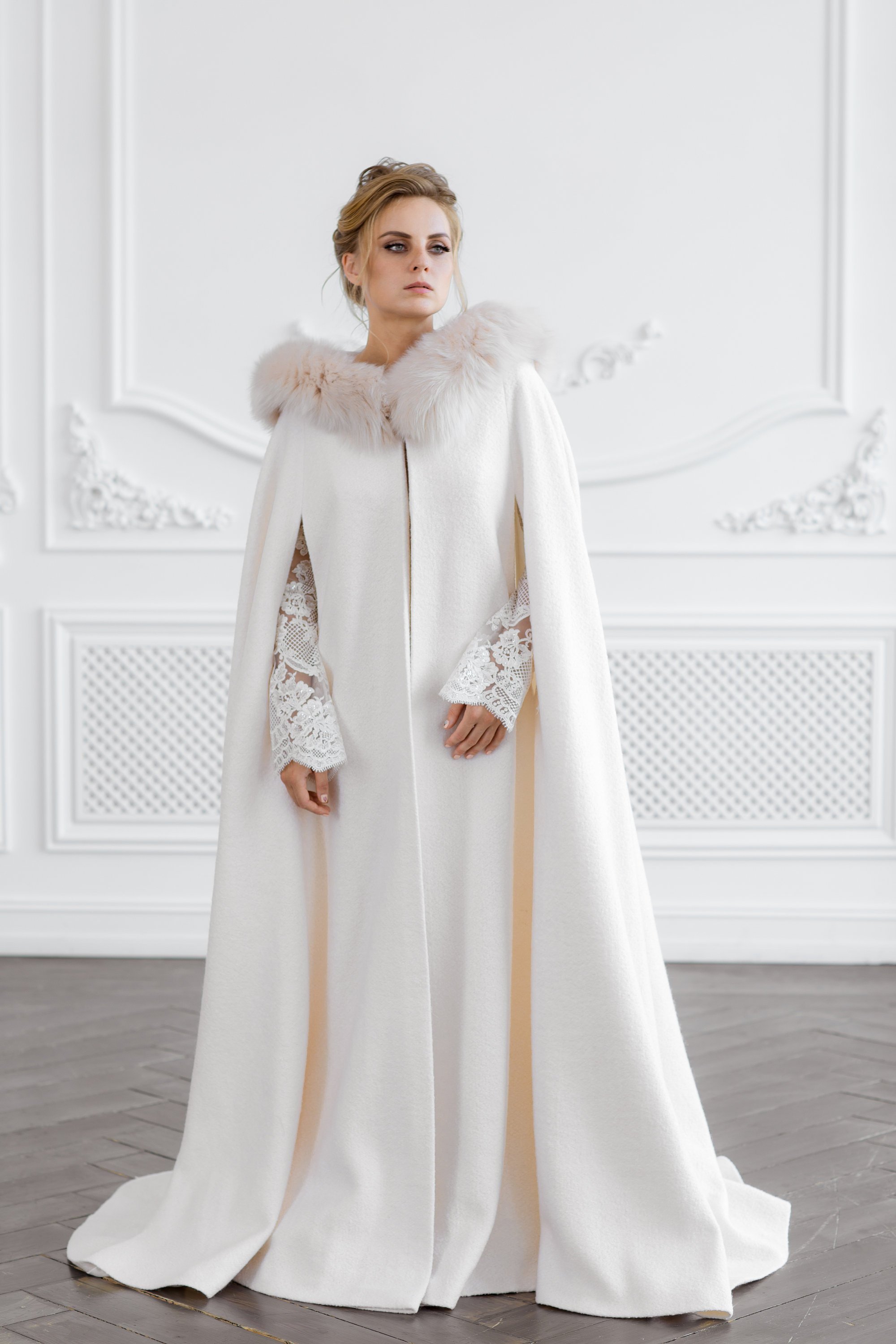 Hooded Bridal Coat