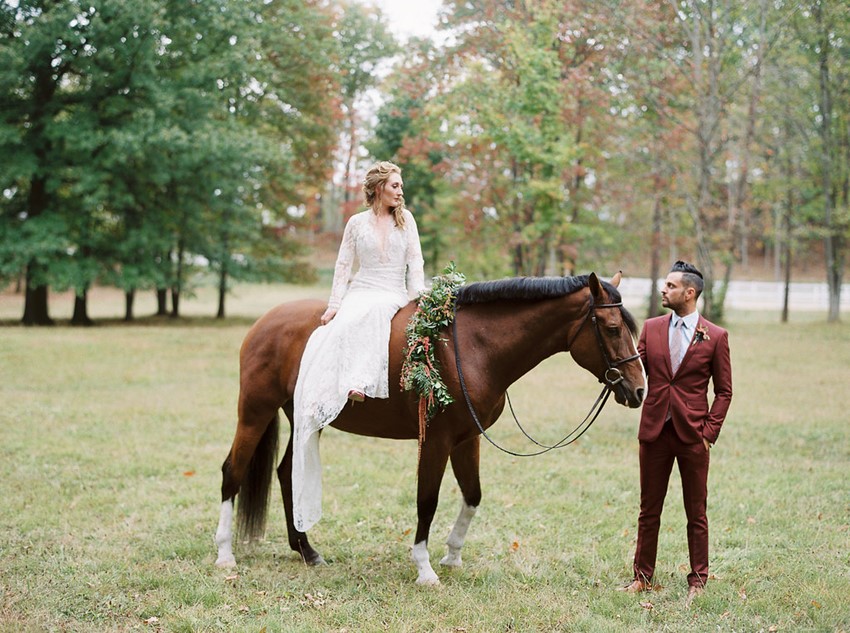 Bride on a Horse