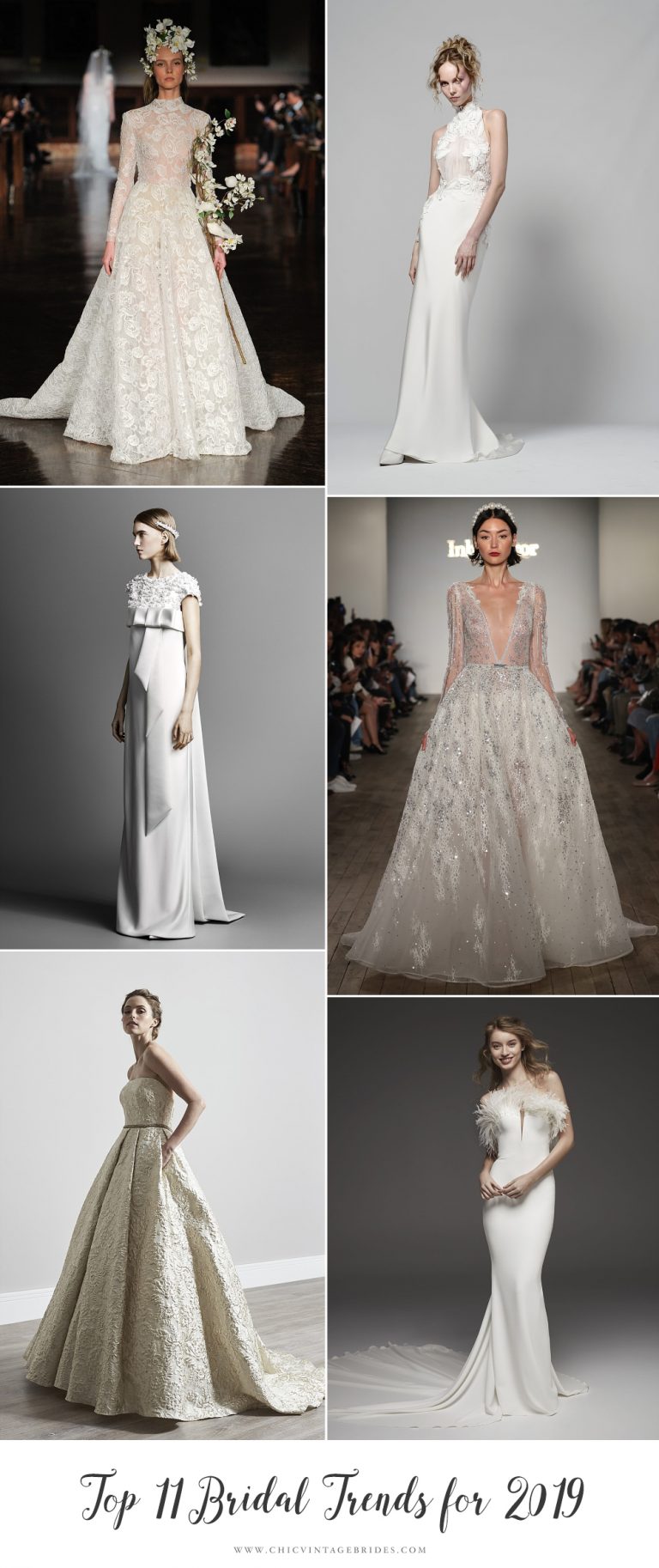 The Top Bridal Trends for 2019 - Chic Vintage Brides : Chic Vintage Brides