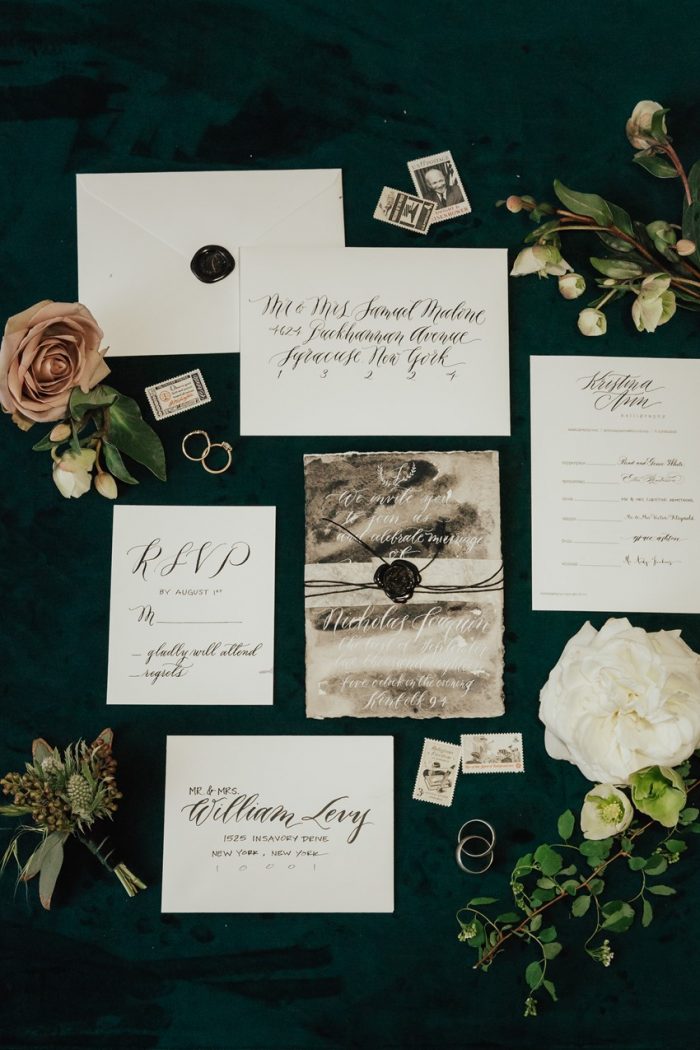 Calligraphy Wedding Invitation Suite